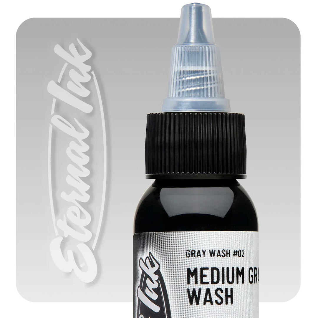 Medium Gray Wash, Eternal Ink, 4 oz
