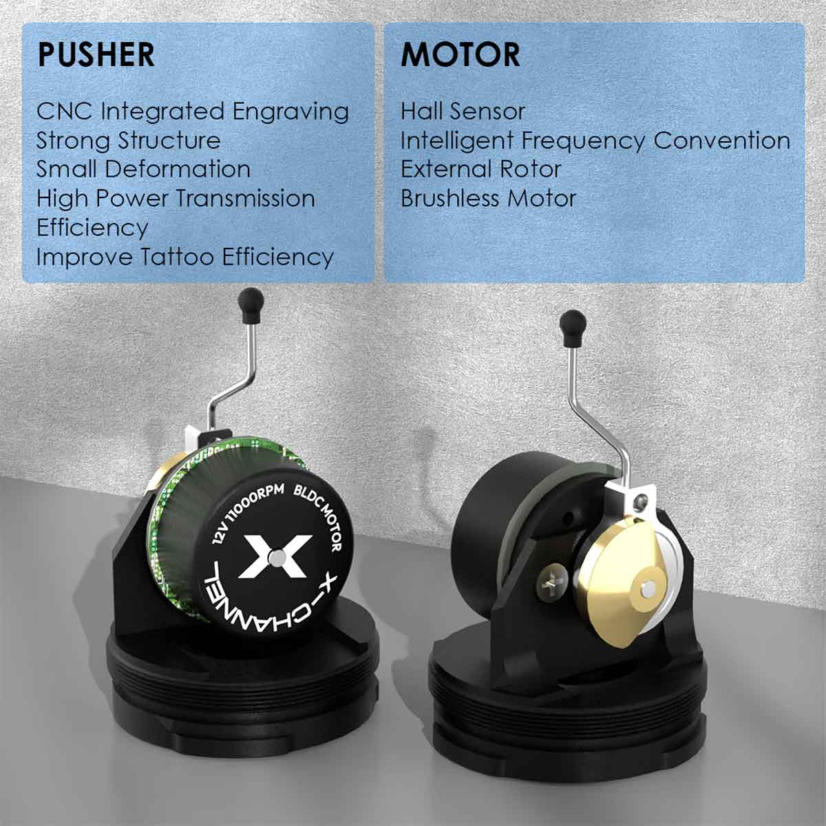 Ozer X-Channel Wireless Tattoo Machine - Full Kit