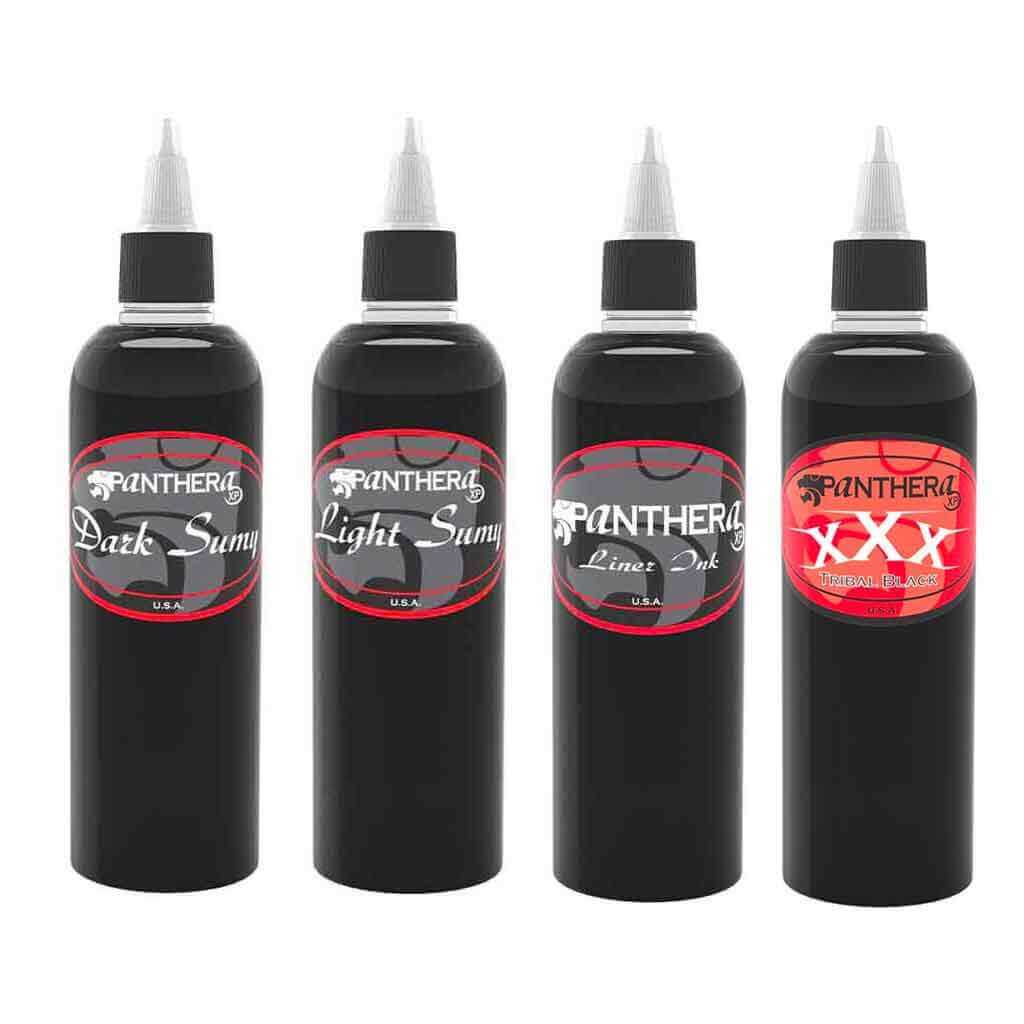 Panthera Ink Essential Black Tattoo Ink Set, 5 oz