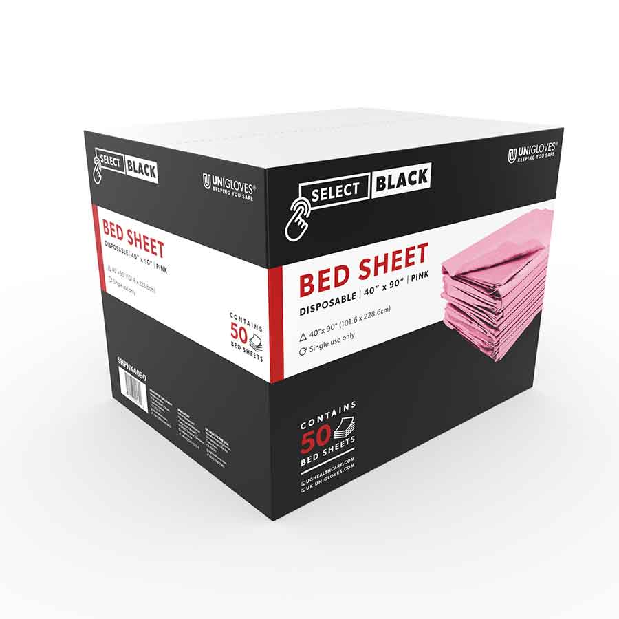 Bed Sheets Disposable Pink 40' x 90' - Element Tattoo Supply