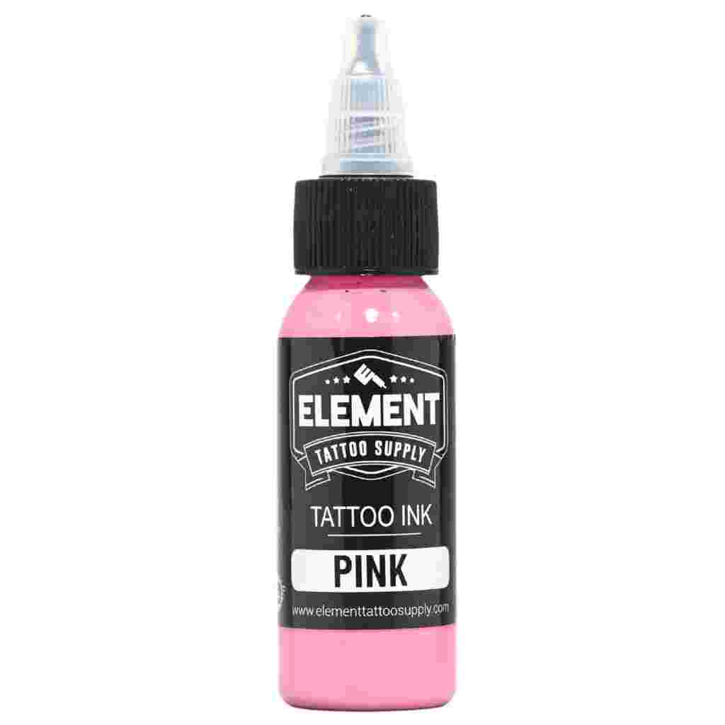 front view of 1 ounce bottle of pink Element Ink