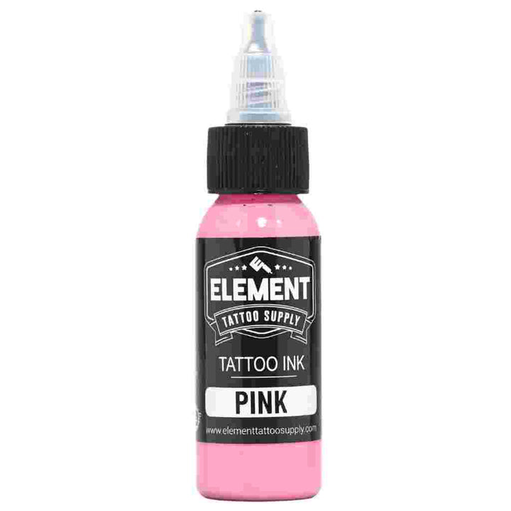 front view of 1 ounce bottle of pink Element Ink