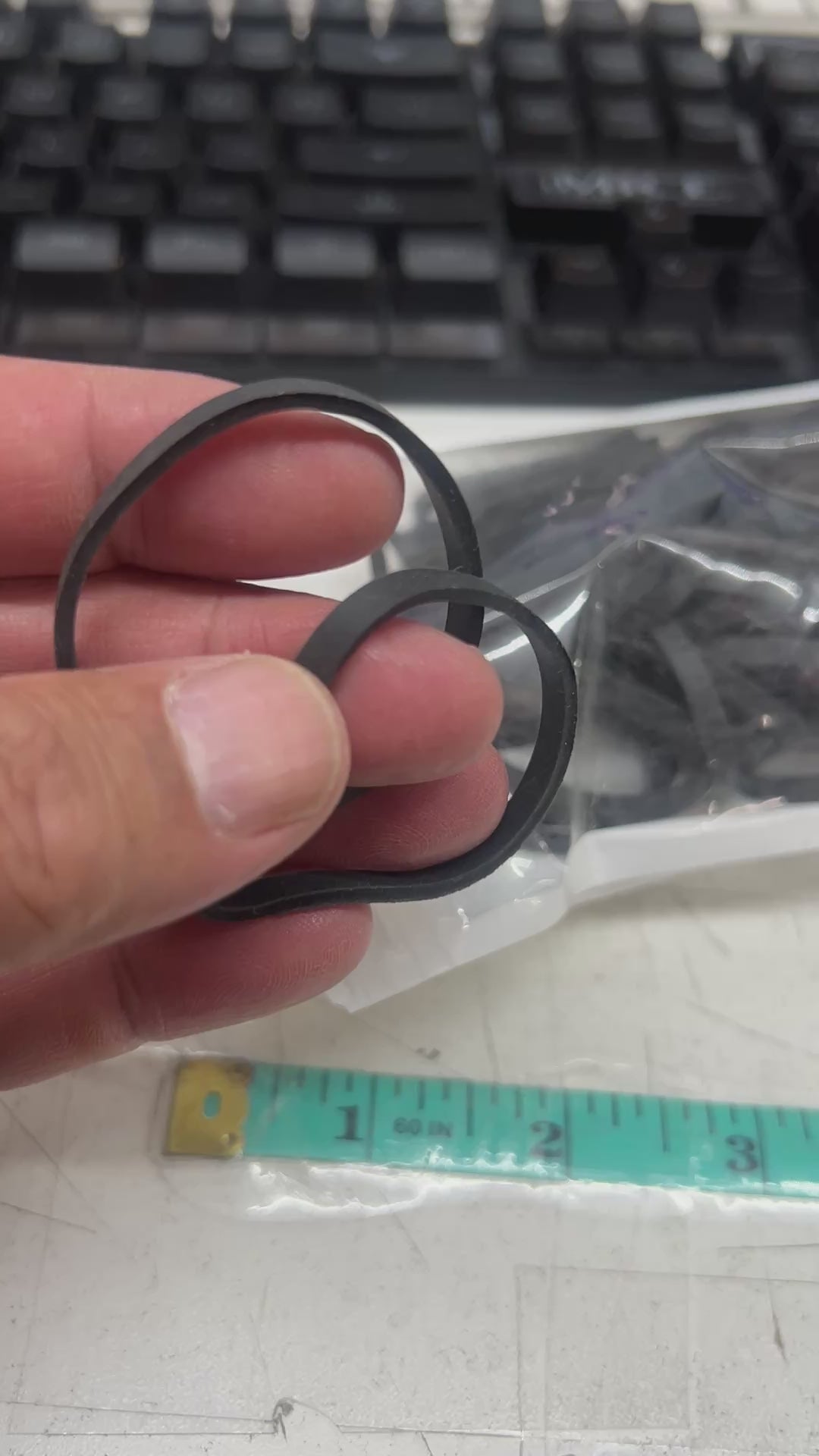 Load video: Rubber Bands Thick 100 Pack