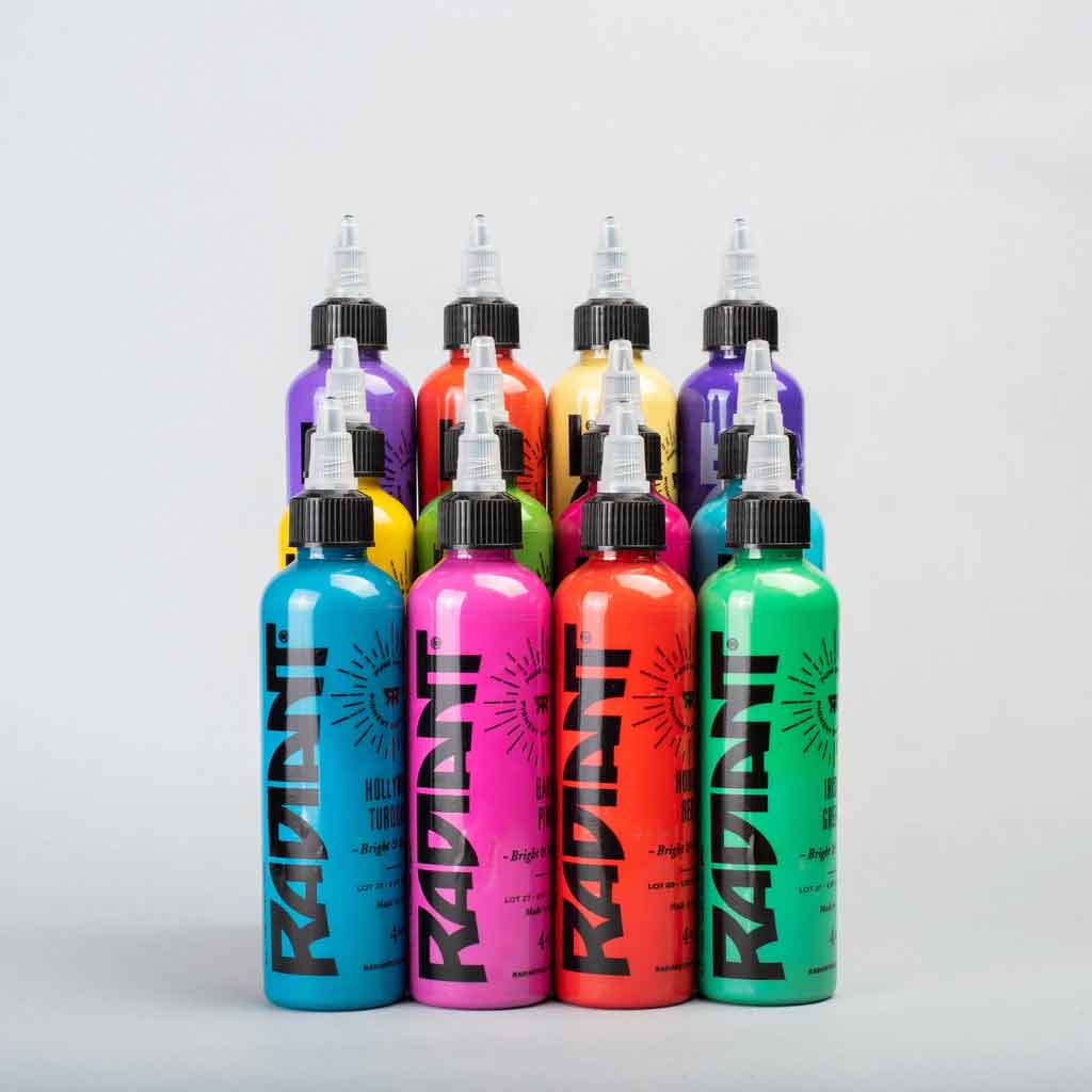 Sweet and Wild 1oz 12 Color Set, Radiant Tattoo Ink
