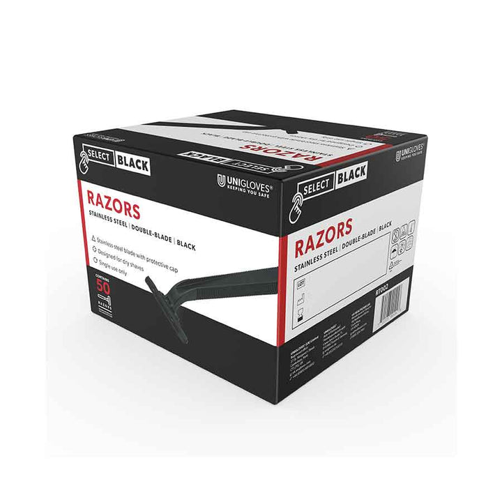 Select Black "BlakCat" Twin Blade Disposable Razors - Element Tattoo Supply