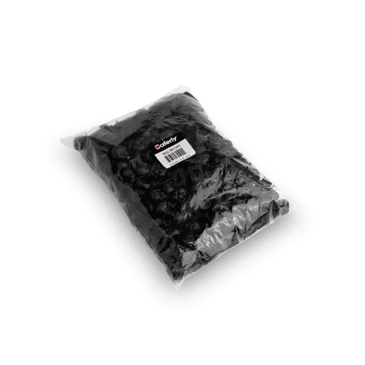 Skull Ink Caps - Black, Size #16 (Large), 200 Count - Saferly