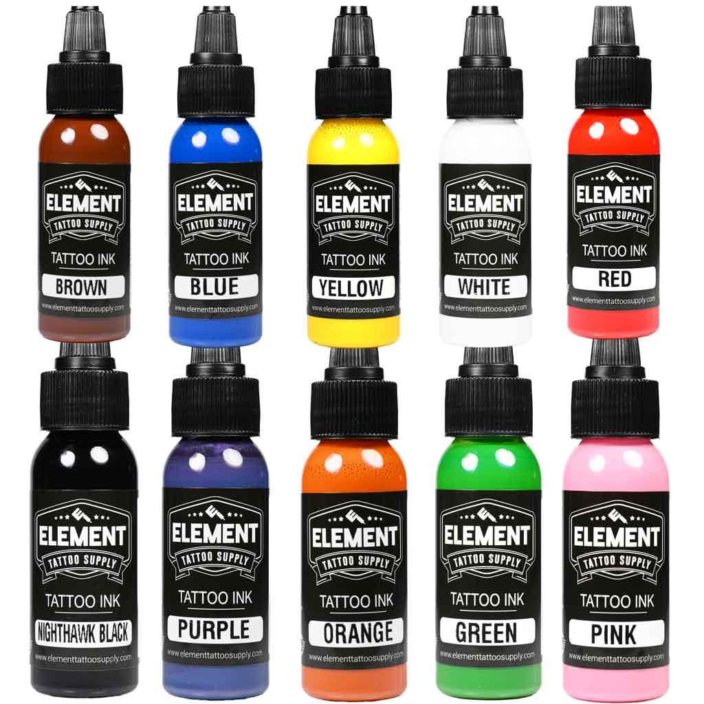 Element Ink Tattoo Ink Set 10 Colors