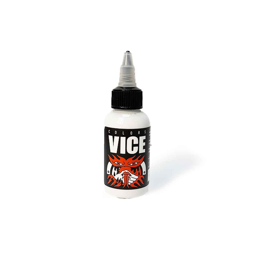 Bottle of Vice tattoo ink on a white background