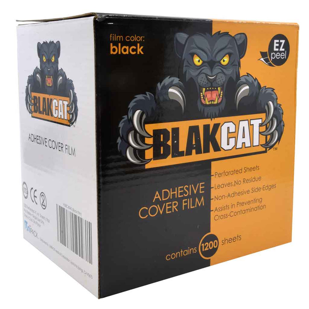 Adhesive Cover Film, BlakCat - 4” x 6” (Black)
