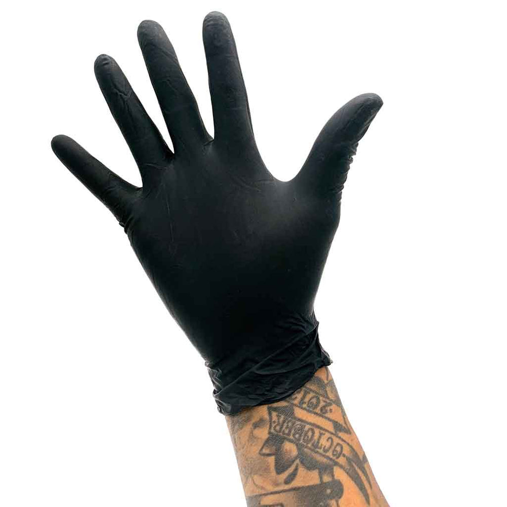 Black Pearl Luxury Latex Exam Gloves, 6 mil