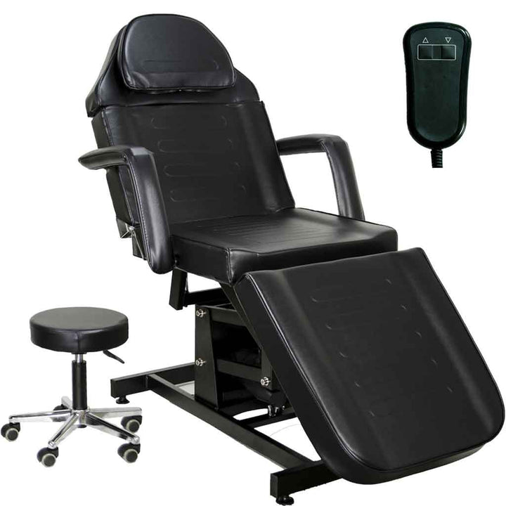 BLACK Electric Height Adjustable Tattoo Bed - Inkbed