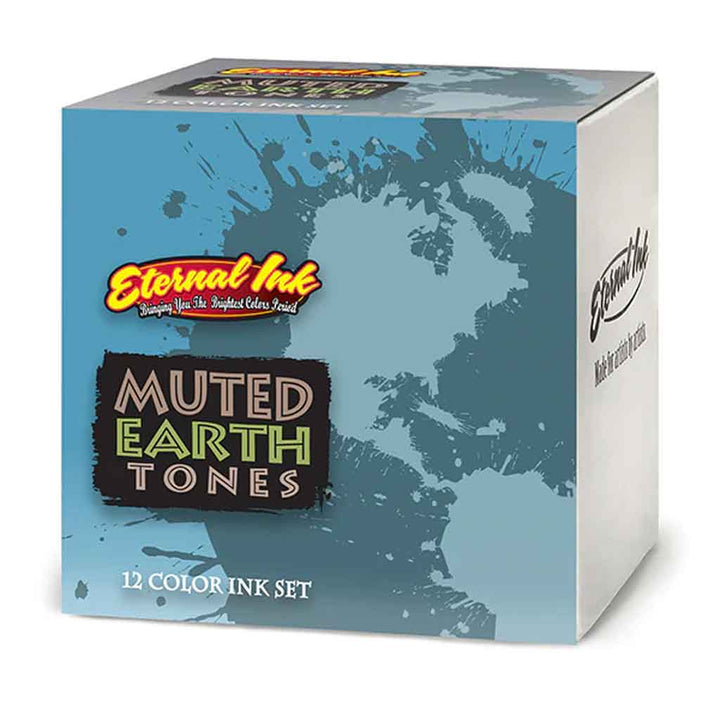 Muted Earth Tone Set, Eternal Tattoo Ink 1oz.