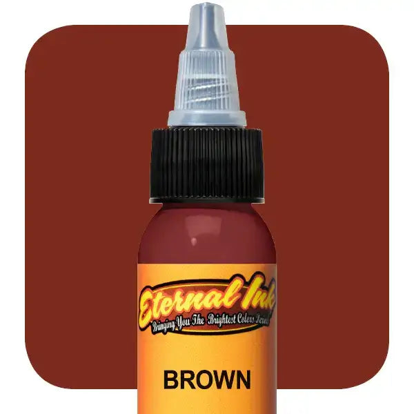 Brown, Eternal Tattoo Ink, 1 oz.