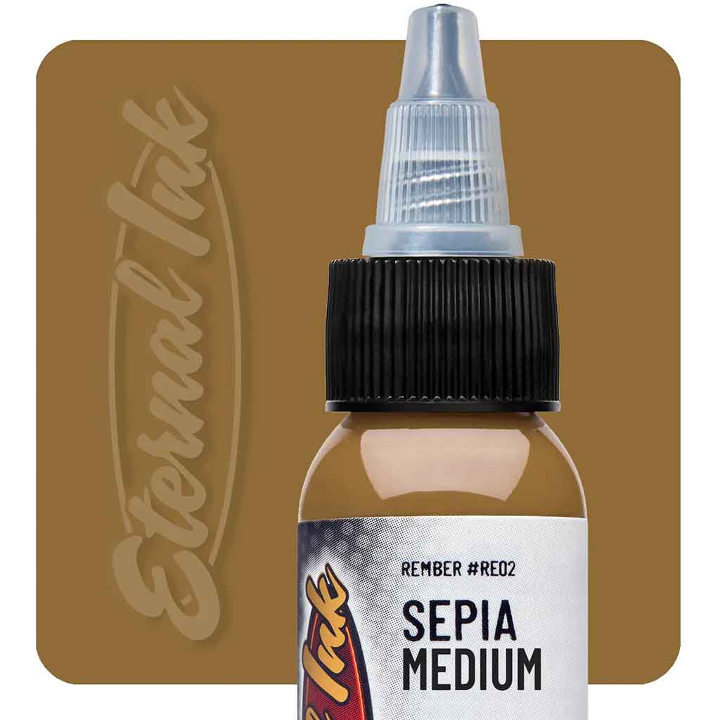 Sepia Medium, Eternal Ink 1oz