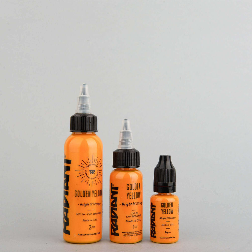 Golden Yellow, Radiant Tattoo Ink, 1 oz