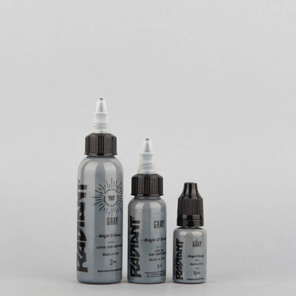 Gray, Radiant Tattoo Ink, 1 oz