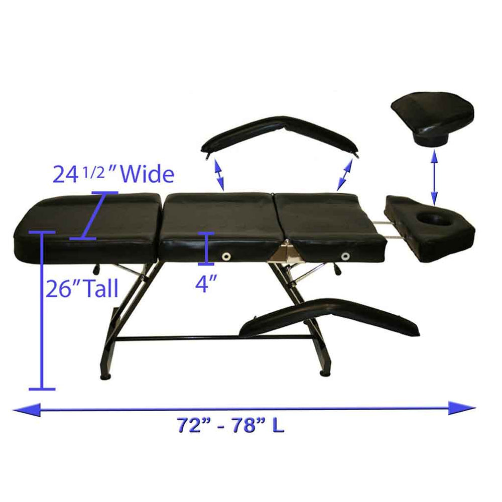 Stationary Tattoo Bed with FREE Matching Stool - Inkbed