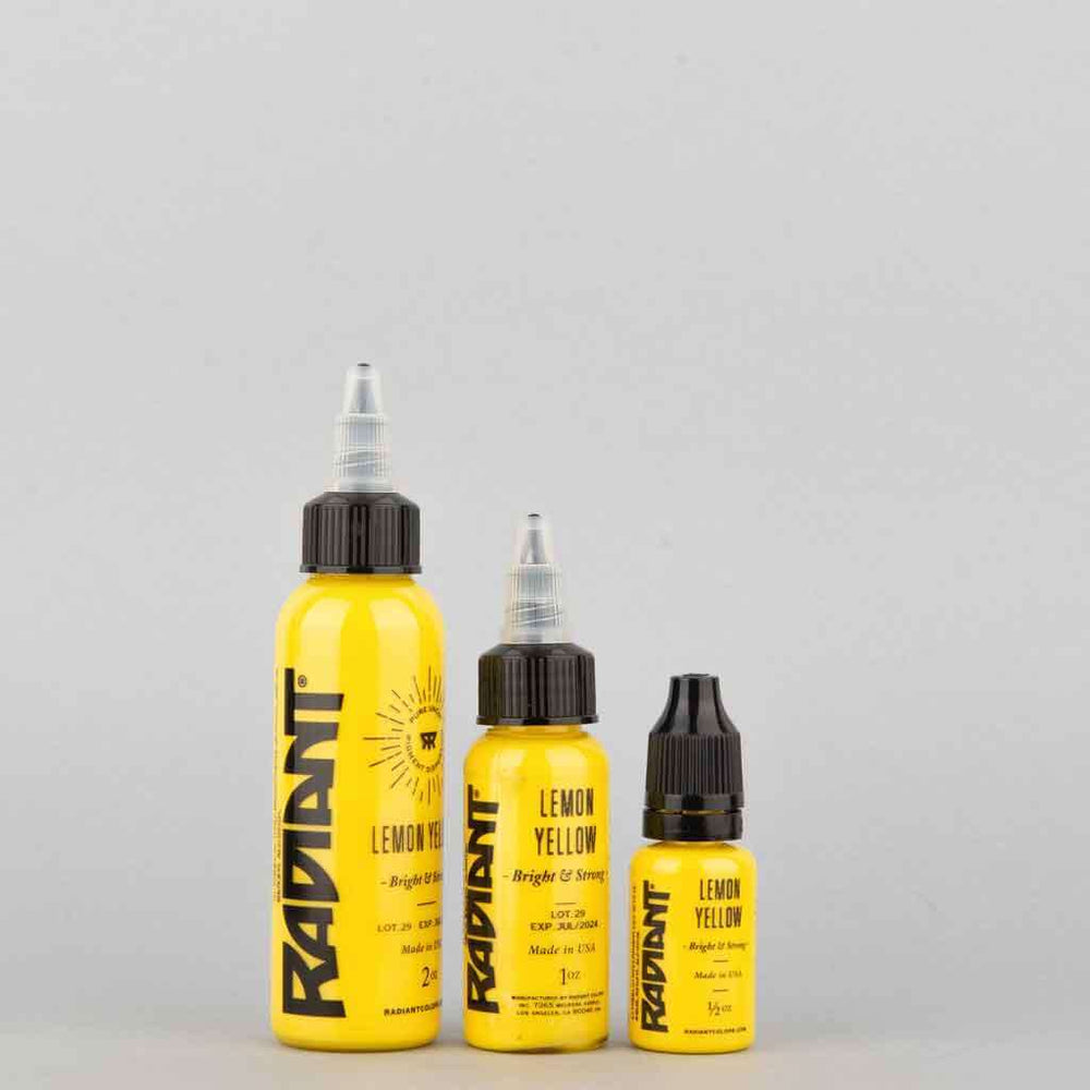 Lemon Yellow, Radiant Tattoo Ink, 1 oz