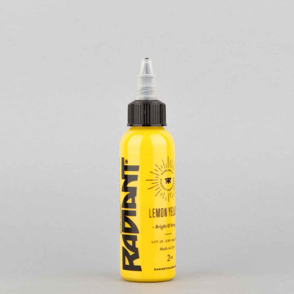 Lemon Yellow, Radiant Tattoo Ink, 1 oz