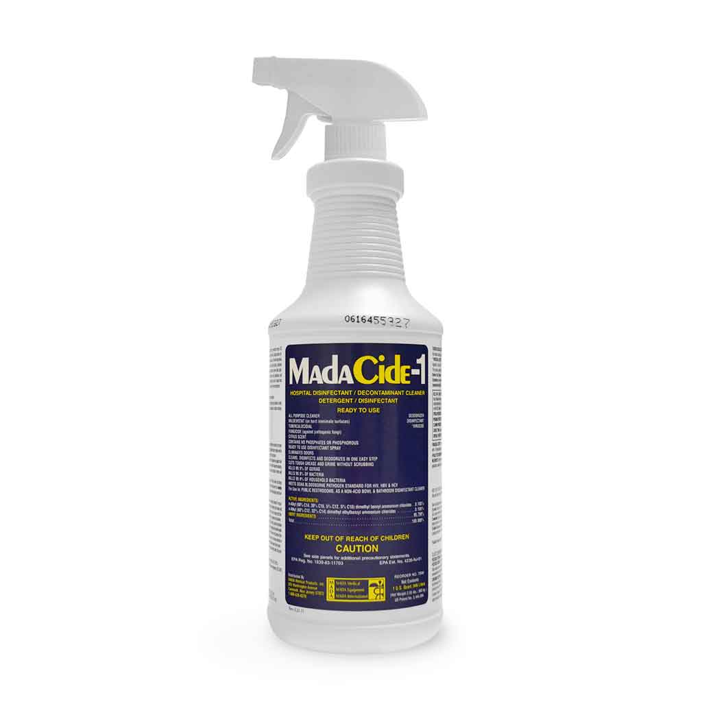 MadaCide 1 Disinfectant Cleaner Alcohol Free 32 oz Spray