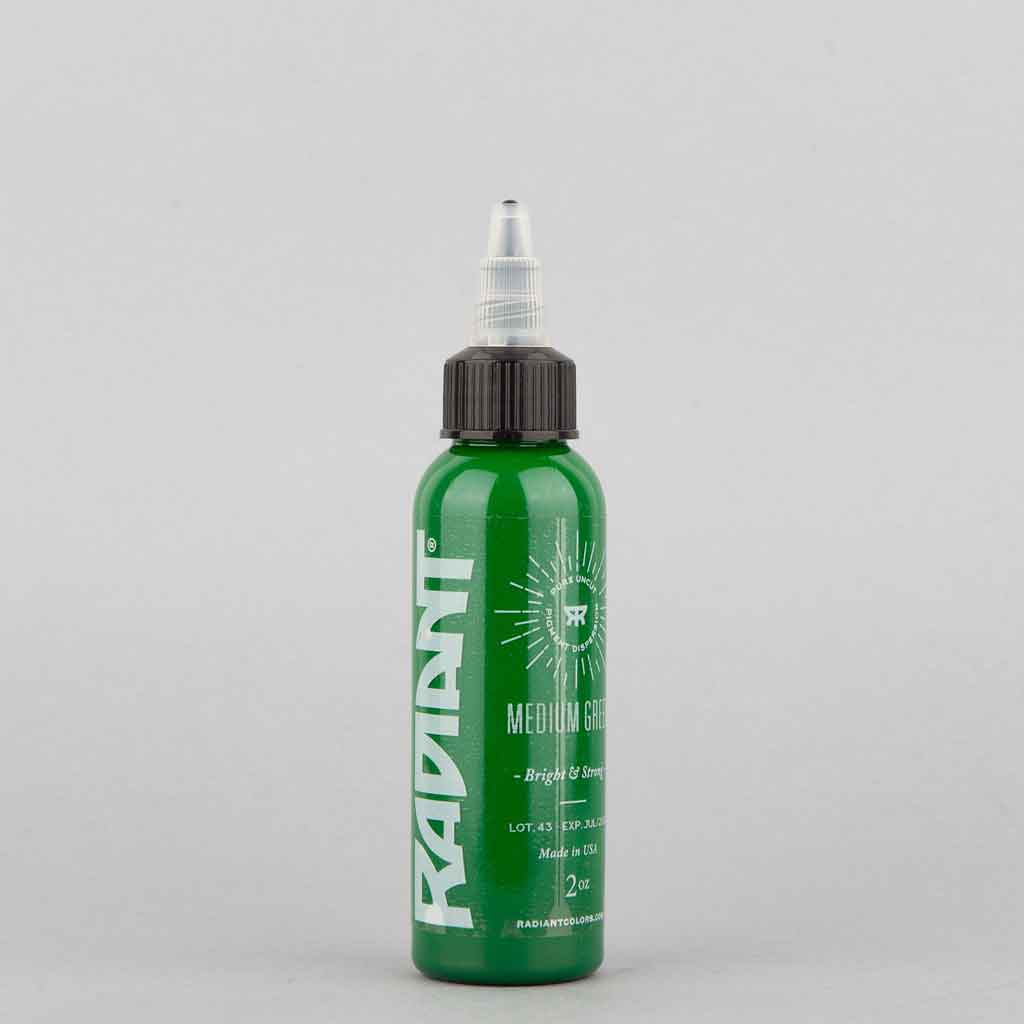 Medium Green, Radiant Tattoo Ink, 1 oz