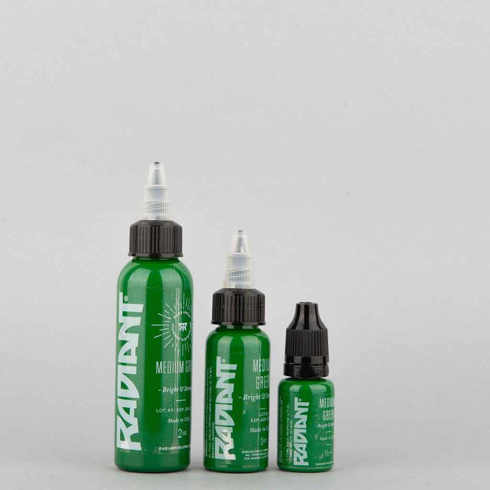 Medium Green, Radiant Tattoo Ink, 1 oz