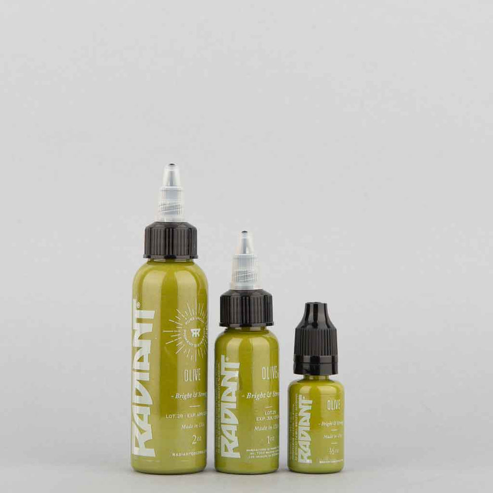 Olive, Radiant Tattoo Ink, 1 oz