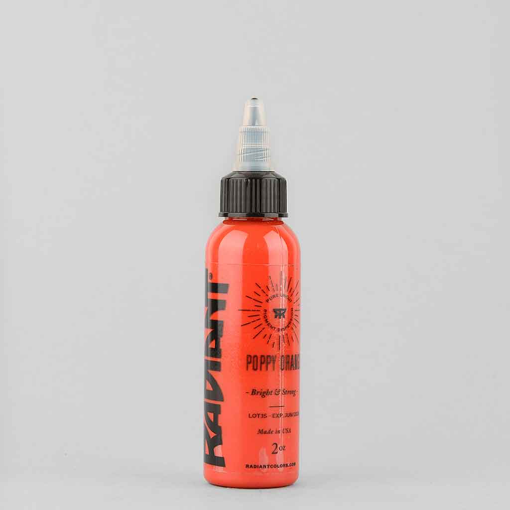 Poppy Orange, Radiant Tattoo Ink, 1 oz