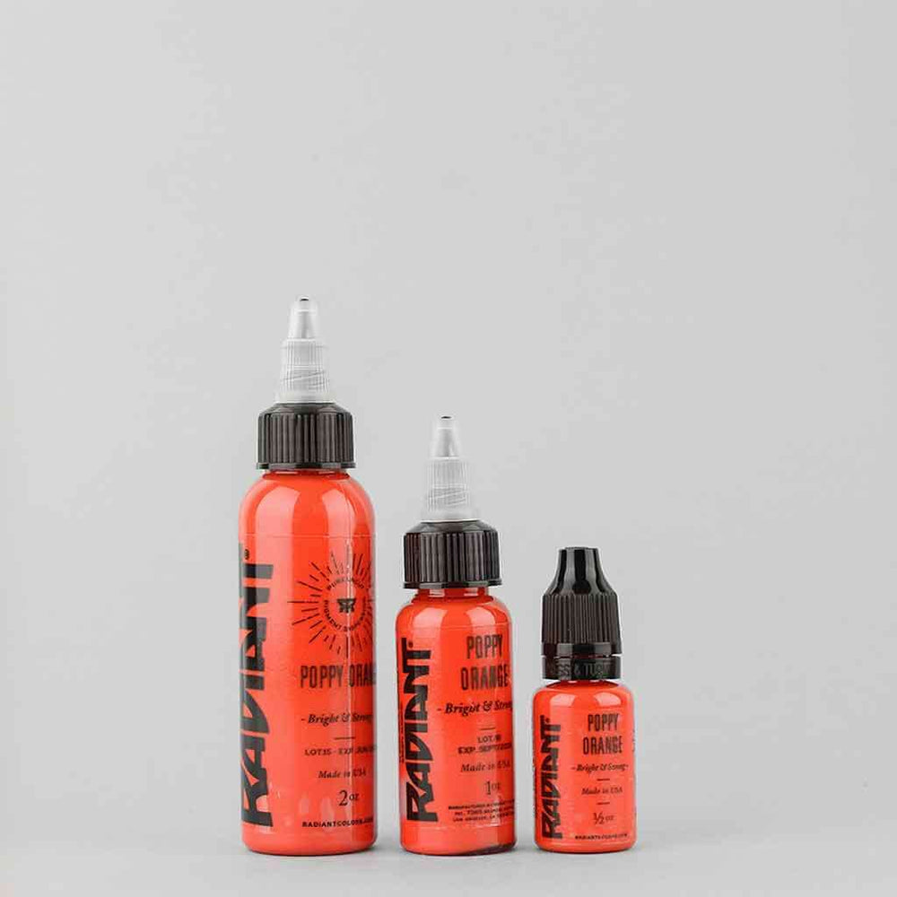 Poppy Orange, Radiant Tattoo Ink, 1 oz