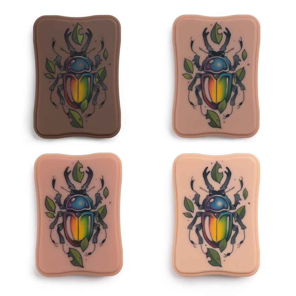 Tattooable Synthetic Small Plaque, 5.5" x 7" (Dark) Fitzpatrick Tone 3 - A Pound of Flesh