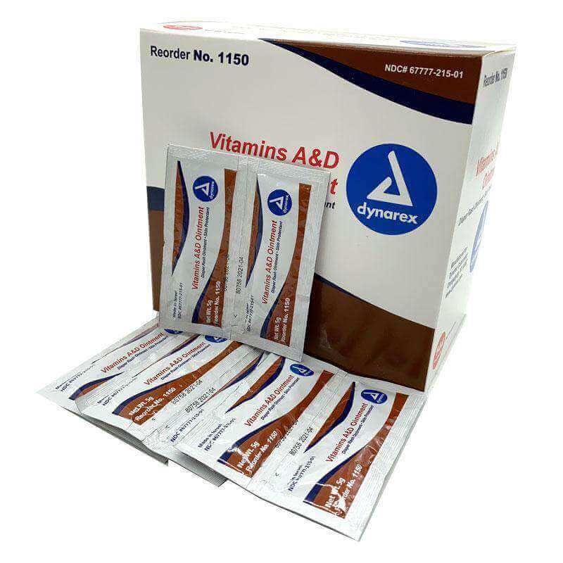 Vitamin A&D Ointment Foil Packs - Dynarex