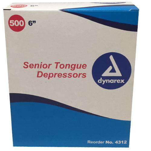 Senior Tongue Depressors, Non-Sterile 500 ct Dynarex