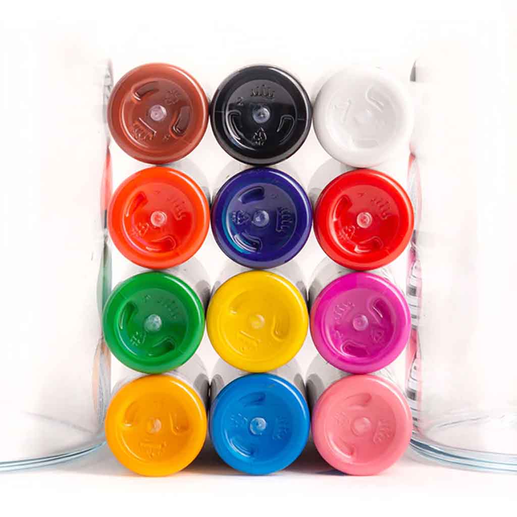 12 Color Set Solid Ink 1 oz