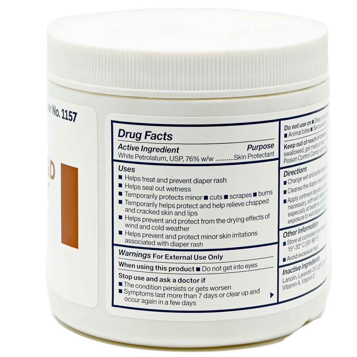 Vitamin A&D Tattoo Ointment, 15 oz Jar Dynarex